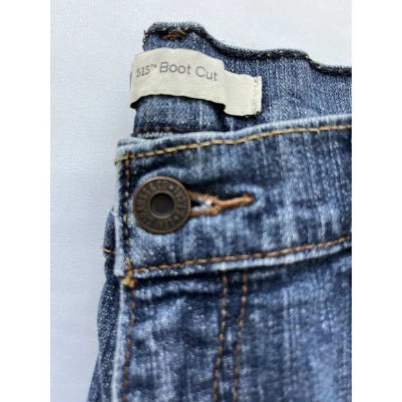Levi’s 515 Bootcut Medium Wash Denim Jeans Size 10M W30 X L32 Stretch EUC - Picture 4 of 16